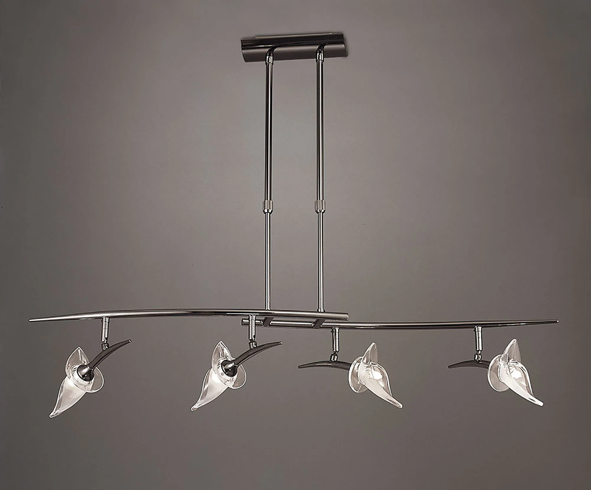 Flavia Black Chrome Ceiling Lights Mantra Linear Fittings Flavia Black Chrome Ceiling Lights Mantra Linear Fittings